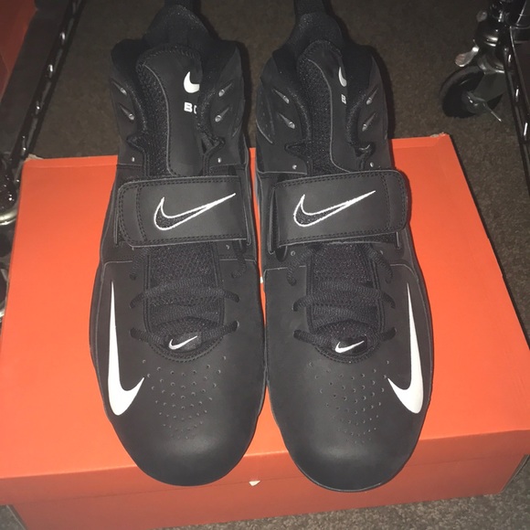 New in box vintage men\'s Air zoom boss shark Nike football cleat black white 13 main image 7